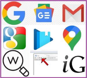Логотипы сервисов Google