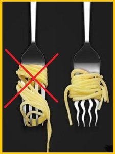 Специальная вилка для спагетти