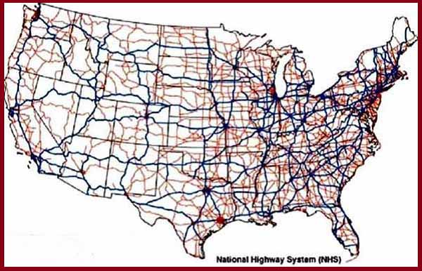 Сеть автомобильных дорог США