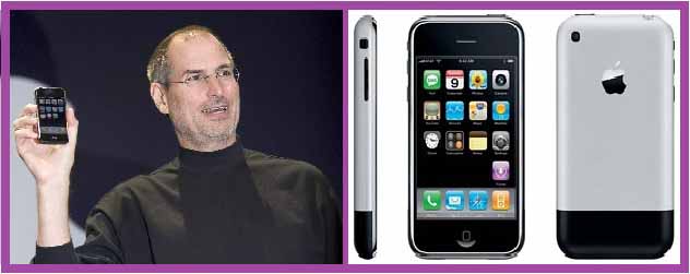 Стив Джобс с первым iPhone
