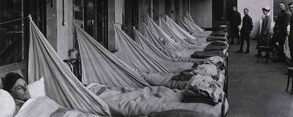 Эпидемя испанки 1918 года в Нью-Йорке