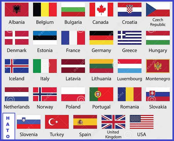 Флаги государств – членов НАТО XXI век