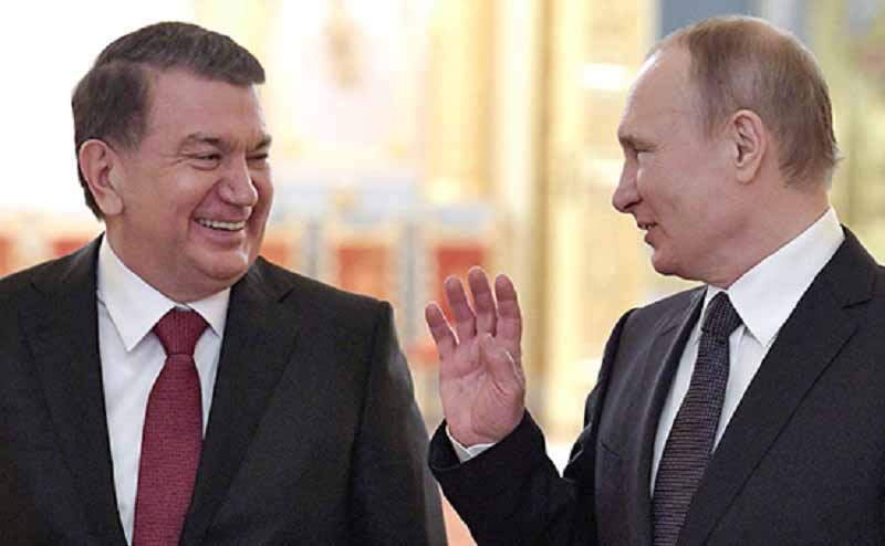 Президенты Путин и Мирзиёев