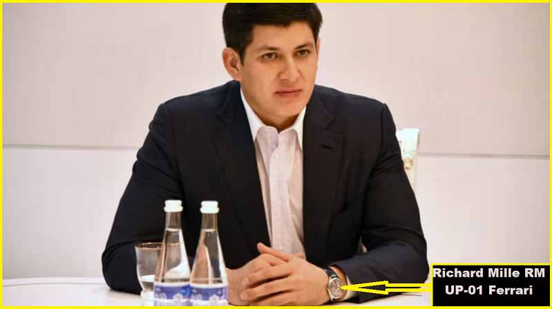 Отабек Умаров с часами Richard Mille RM UP-01 Ferrari