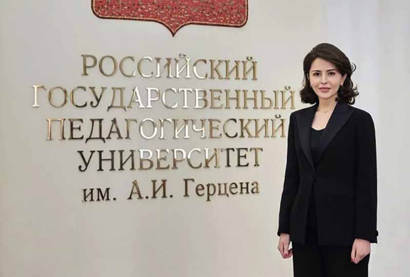 Шахноза Мирзиёева - защитила кандидатскую диссертацию в Российском государственном педагогическом университете имени Герцена в Москве
